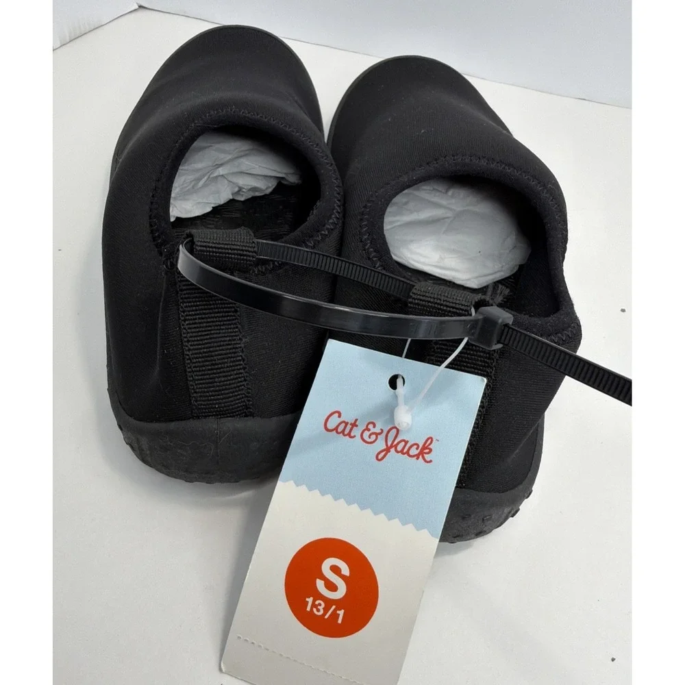 Kids' Grover Slip-On Water Shoes Cat & Jack Black S: Breathable Upper Size 13/1